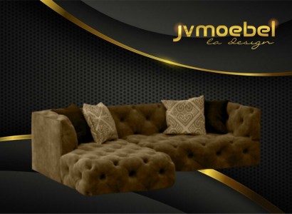 Chesterfield угловой диван L-формы дизайн текстильная обивка диван новый